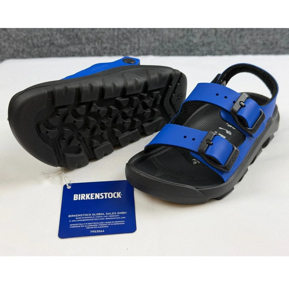 NWT Birkenstock Mogami Terra Kids Sandals Ultra Blue Black 26 Sz. 8-8.5 Toddler